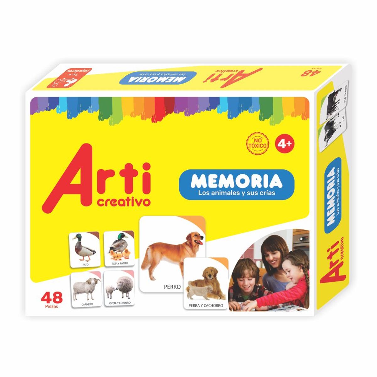 ARTI CREATIVO - Juego De Asociación Y Memoria Arti Creativo 48 Piezas