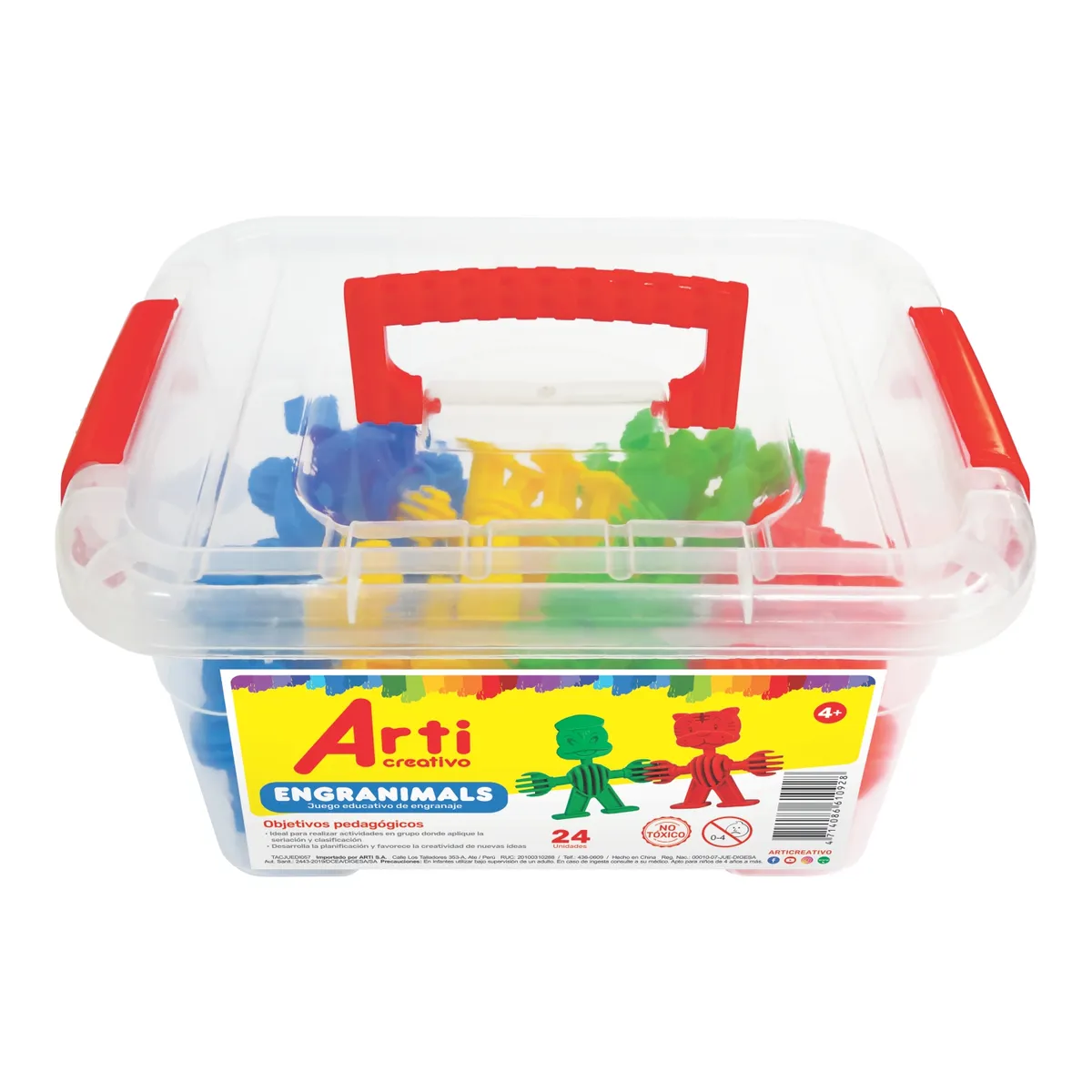 ARTI CREATIVO - Juego De Engranaje Arti Creativo Caja 24 Und