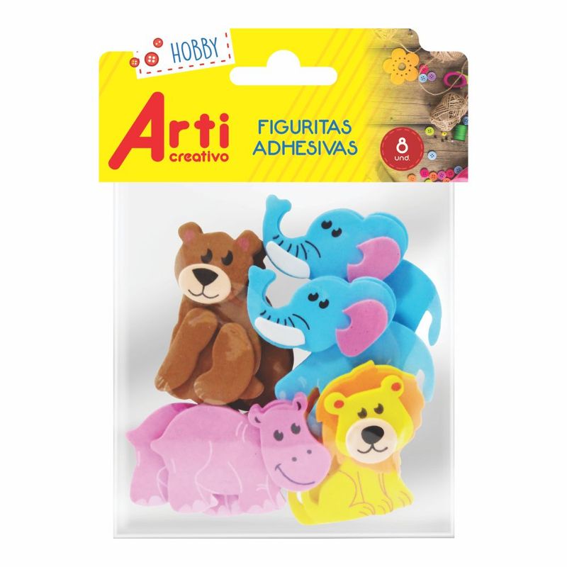 ARTI CREATIVO - Stickers La JUndgla Bolsa 8 Und