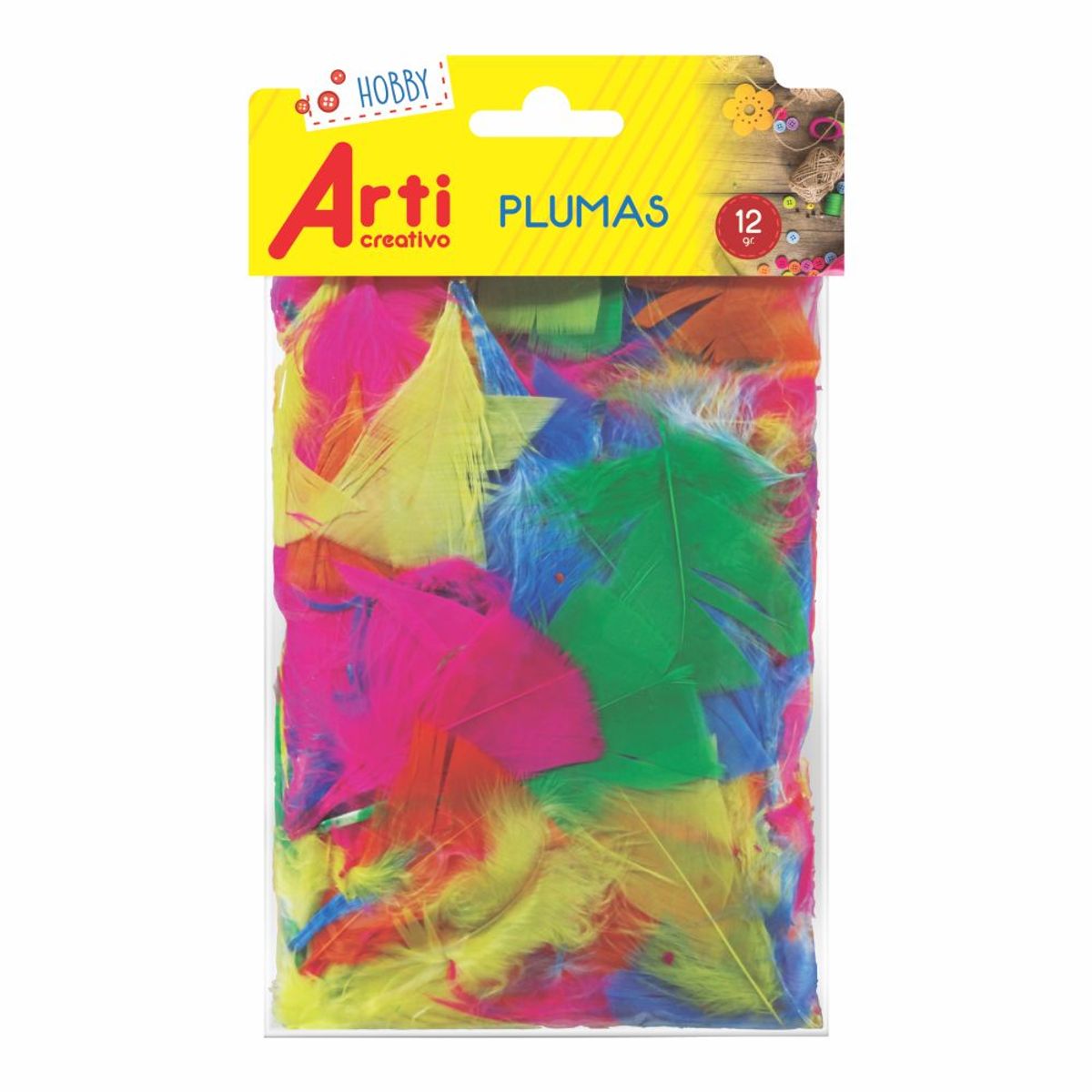 ARTI CREATIVO - Plumas Arti Creativo Surtidos Bolsa 12 g