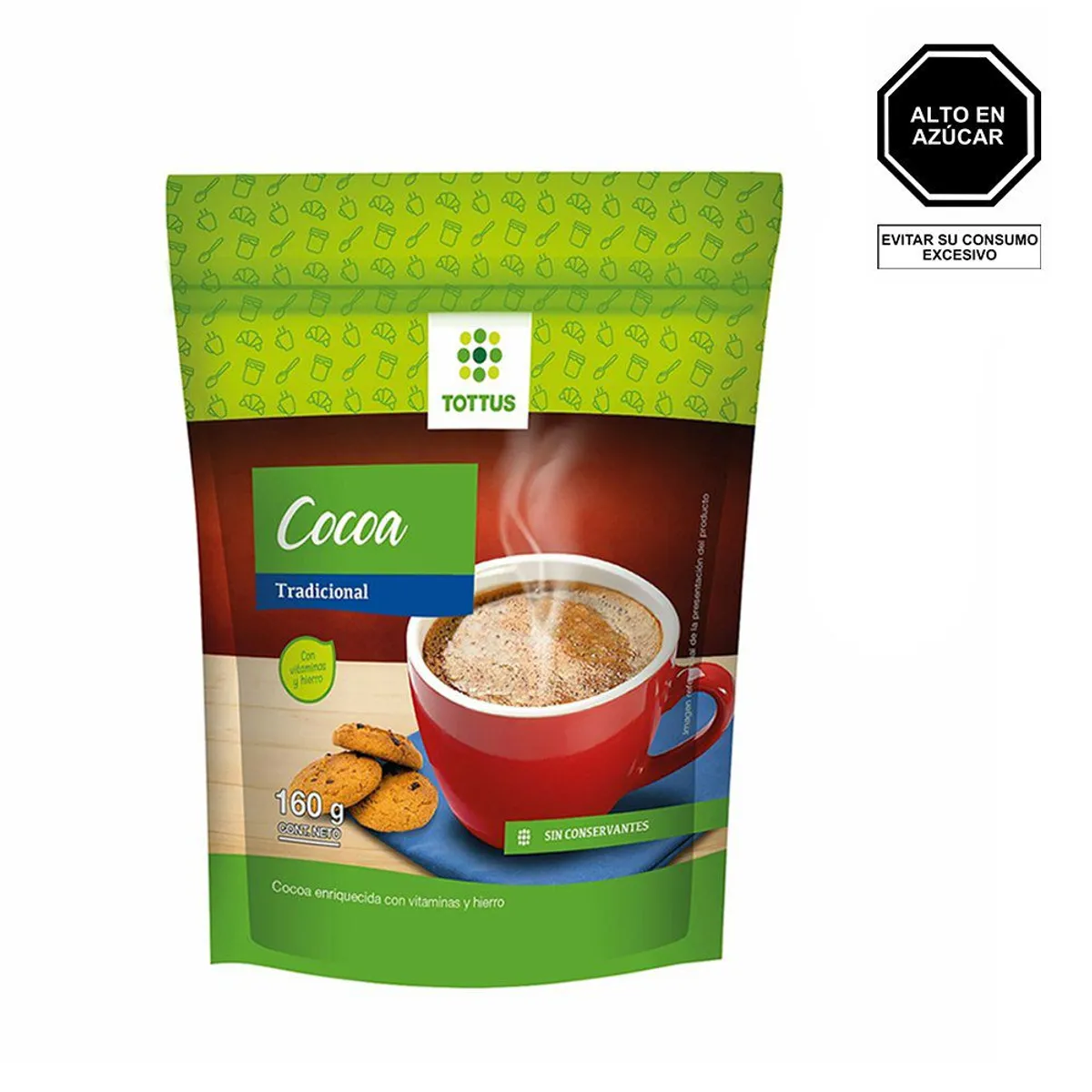 TOTTUS - Cocoa Tradicional Tottus Envase 160 g