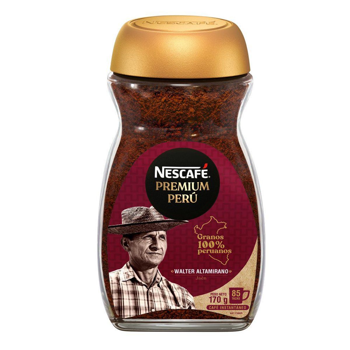 NESCAFE - CAFE INSTANTANEO NESCAFE PREMIUM PERU POTE X 170G