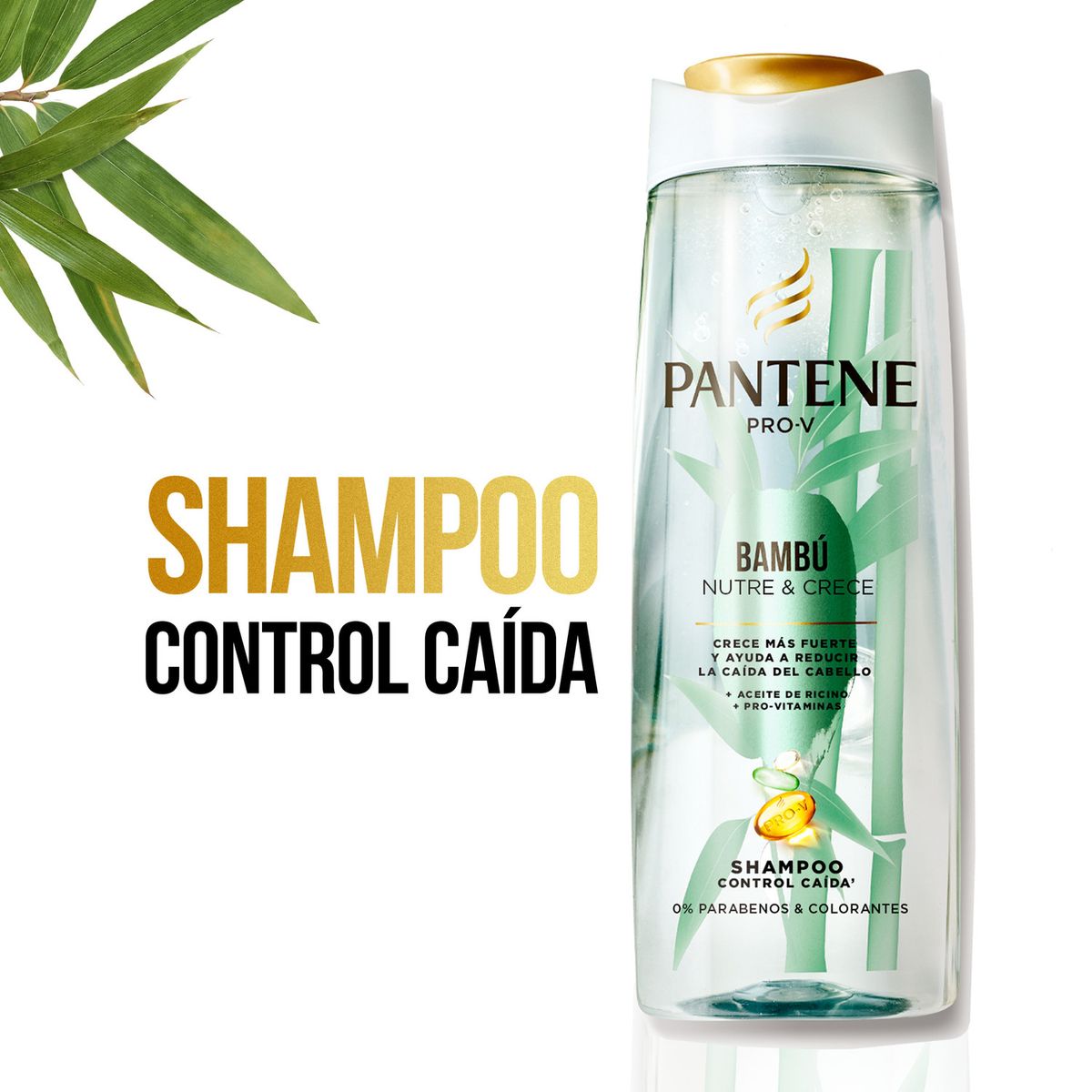 PANTENE - Shampoo Pantene Bambú Botella 400 mL