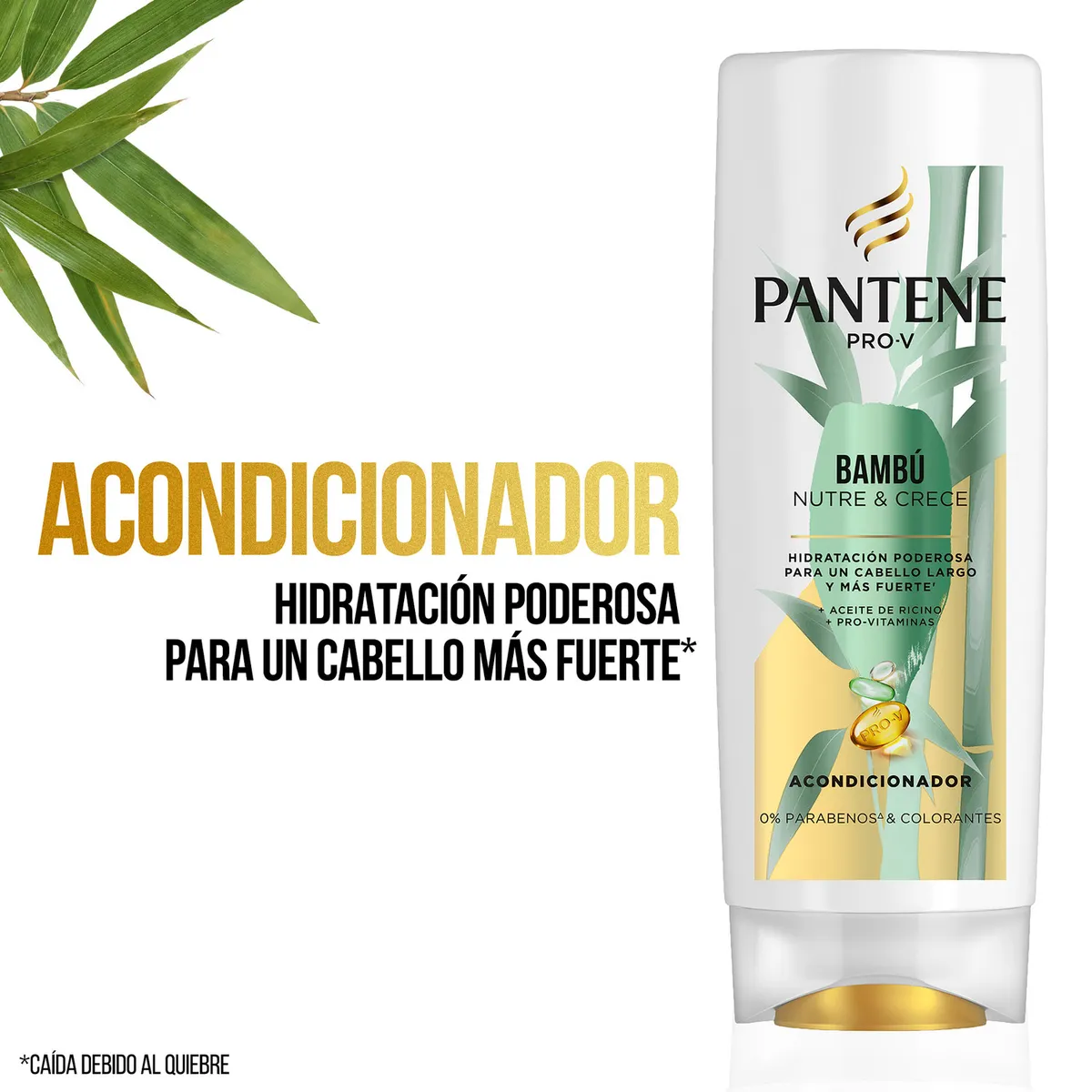 PANTENE - Acondicionador Pantene Bambú Botella 400 mL
