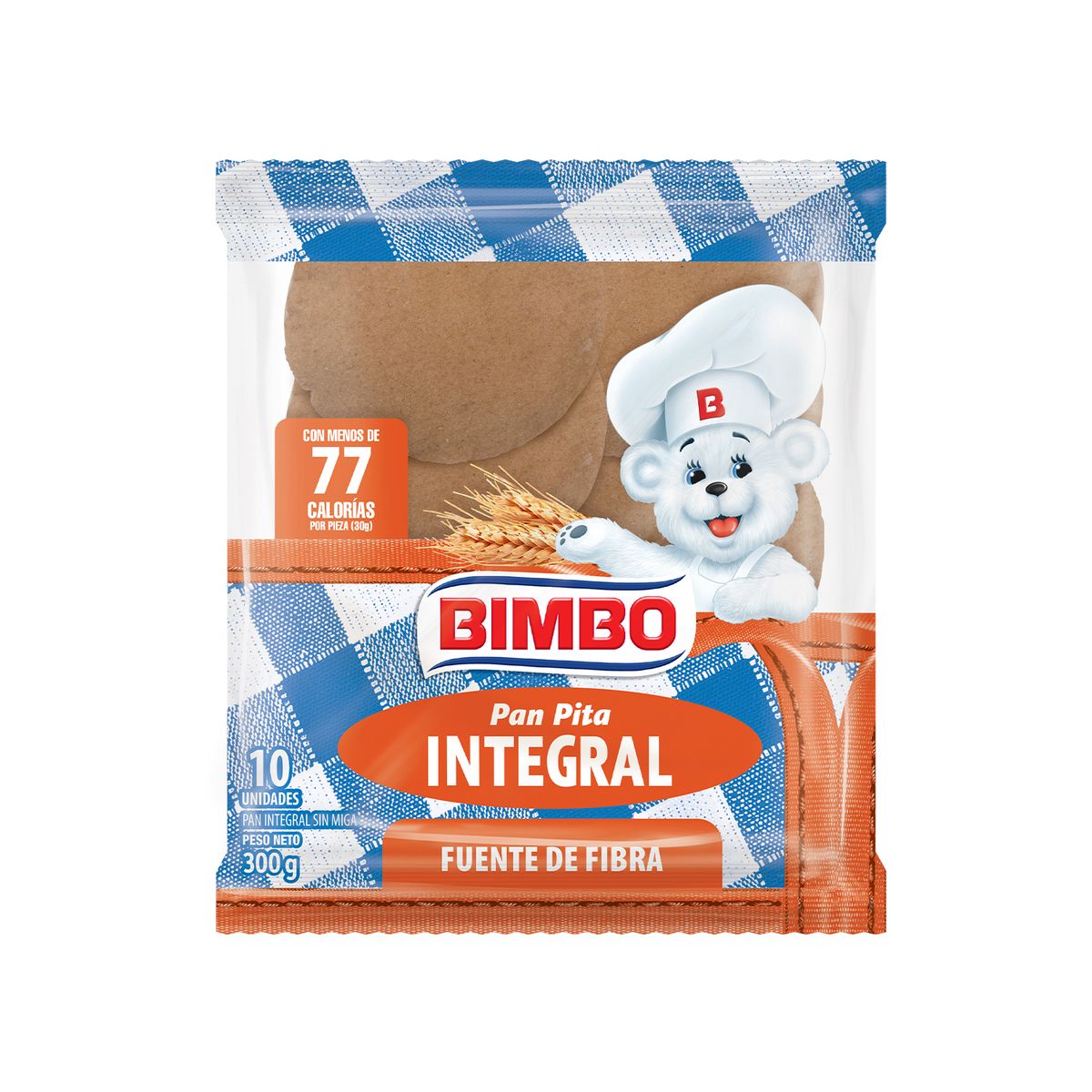 BIMBO - Pan Pita Bimbo Integral Bolsa 10 Und