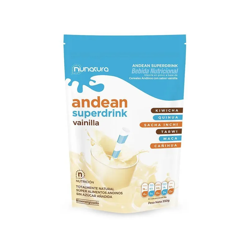 NUNATURA - Andean Superdrink Nunatura Sabor Vainila 350 g