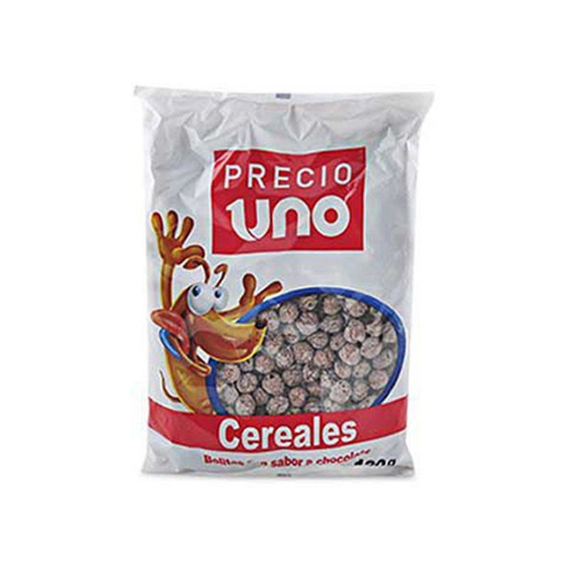PRECIO UNO - Cereal Precio Uno Bolitas Chocolate Bolsa 120 g
