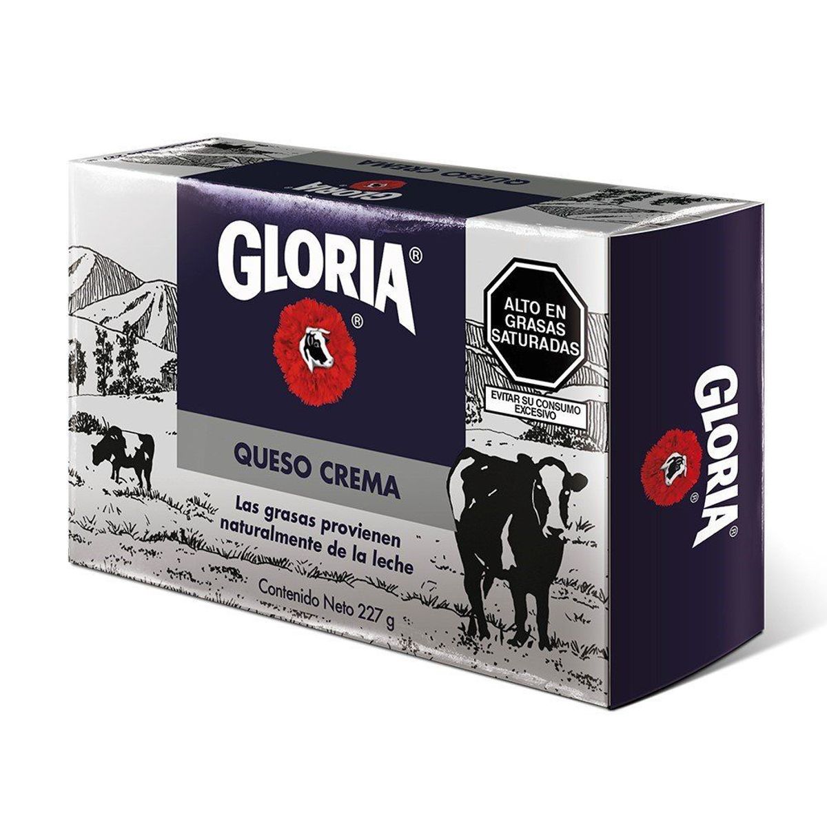 GLORIA - Queso Crema Gloria en Barra Empaque 227 g