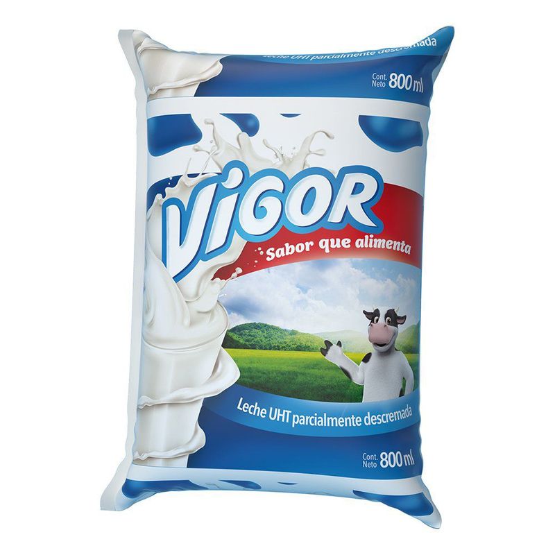 VIGOR - Leche Vigor Semidescremada 800 mL