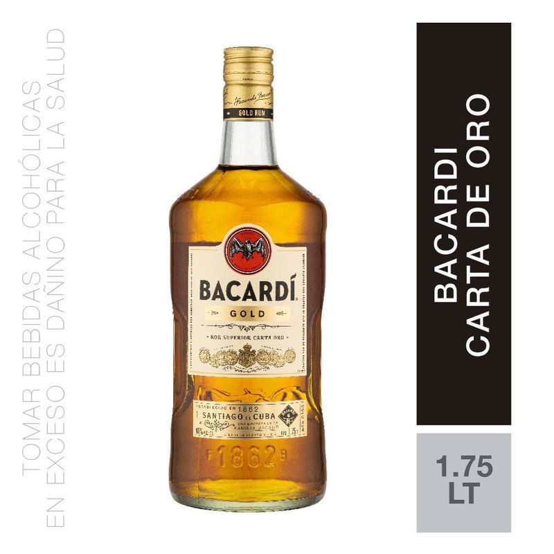 BACARDI - Ron Bacardi Carta Oro Botella 1.75 L