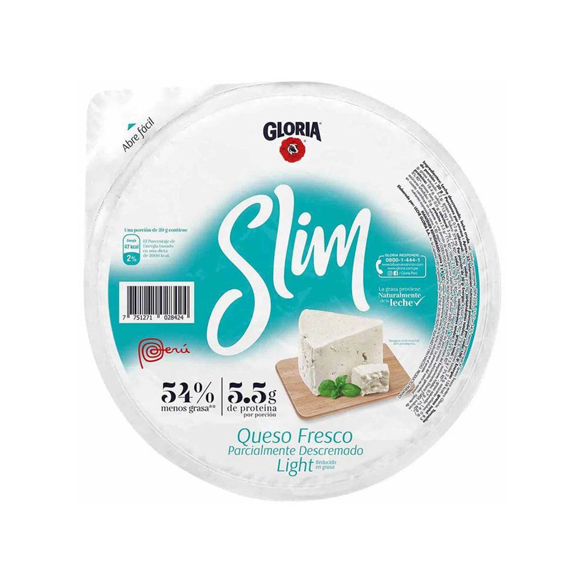 GLORIA SLIM - Queso Fresco Gloria Slim Molde Grande x Kg