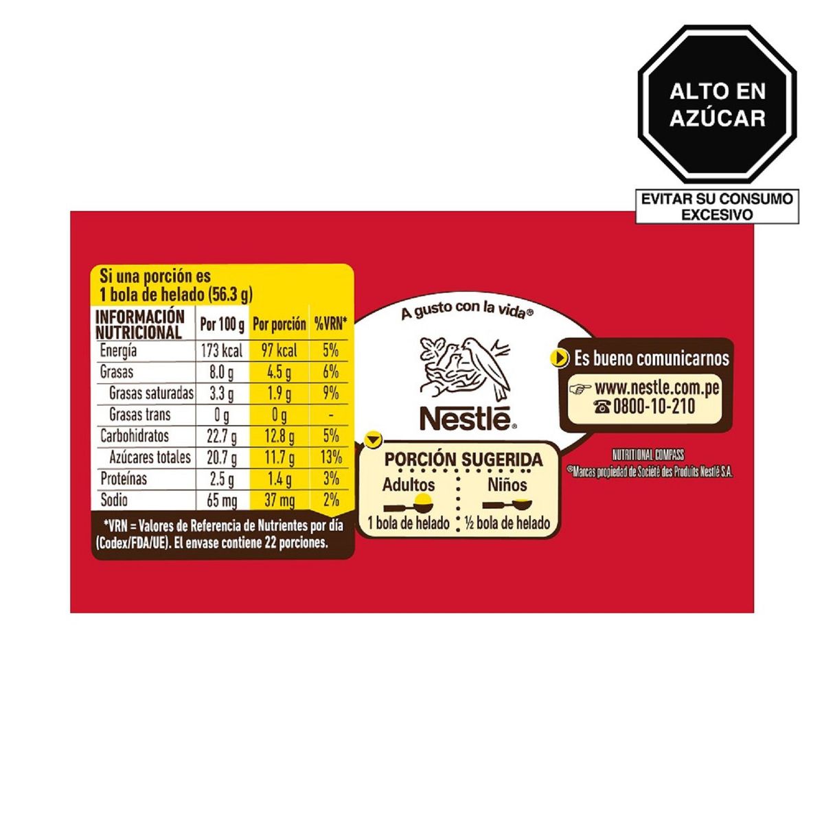 DONOFRIO - Helado Donofrio Peziduri Chocolúcuma Vainilla Pote 2.2 L