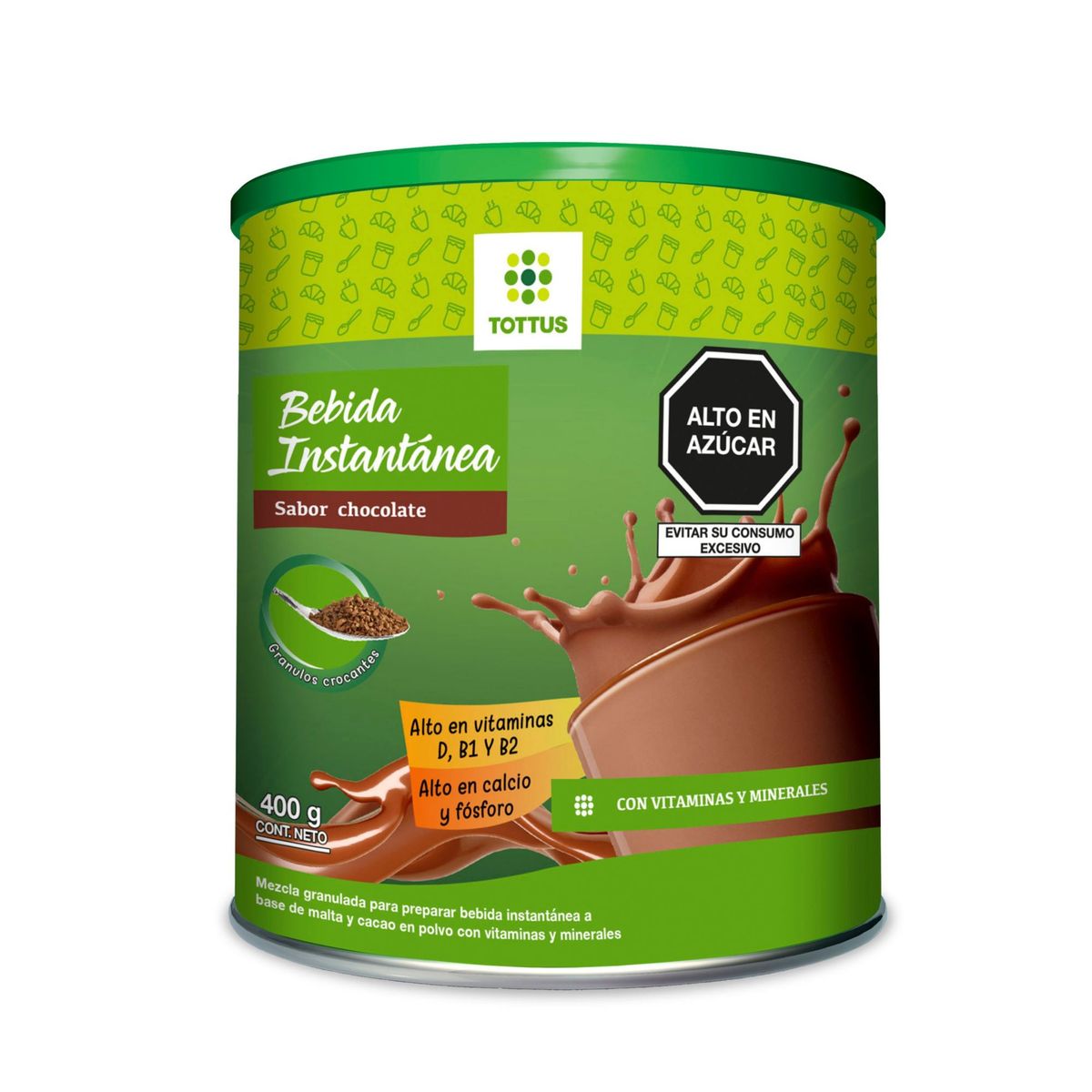 TOTTUS - Bebida Instantánea Granulada Tottus 400 g