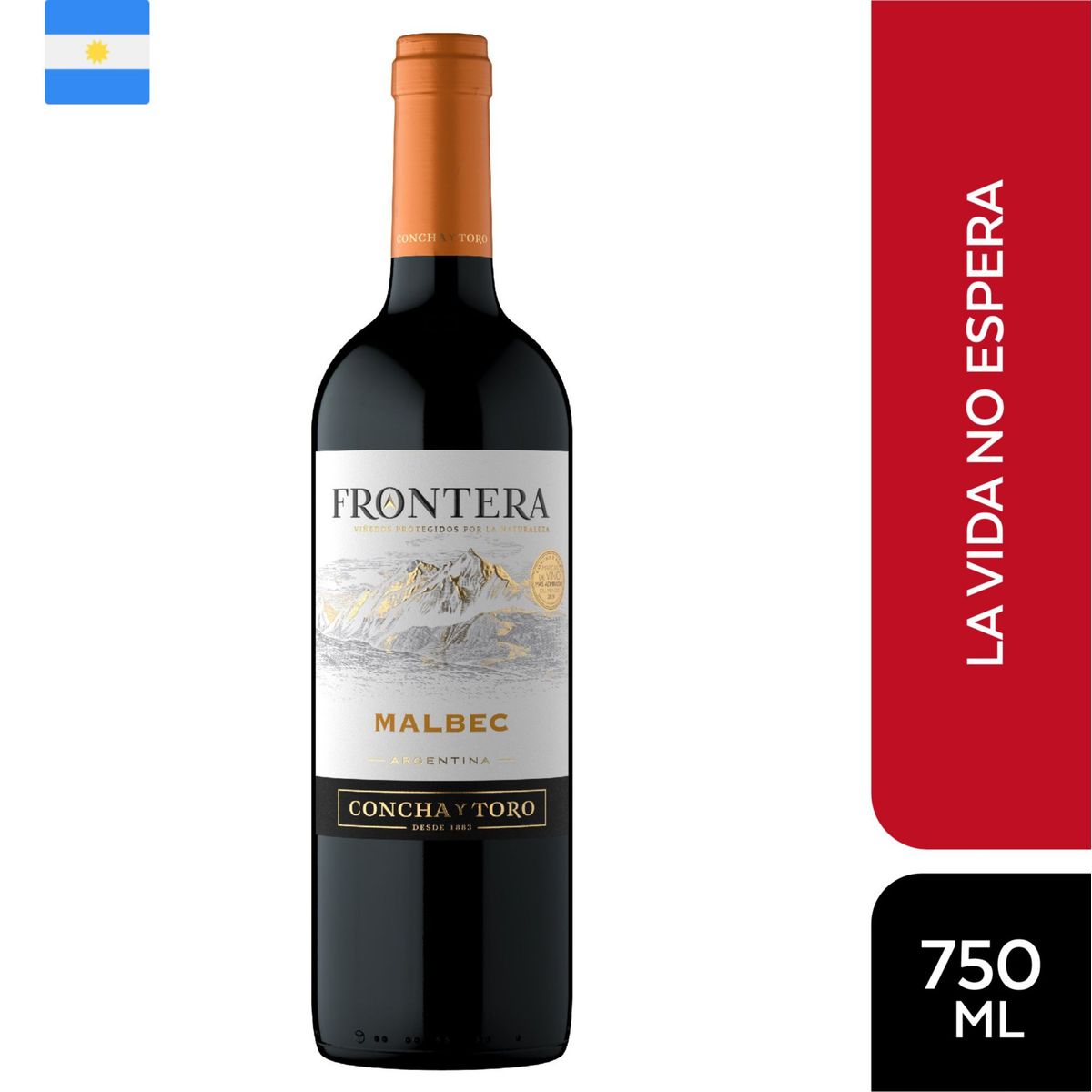 FRONTERA - Vino Frontera Malbec Botella 750 mL