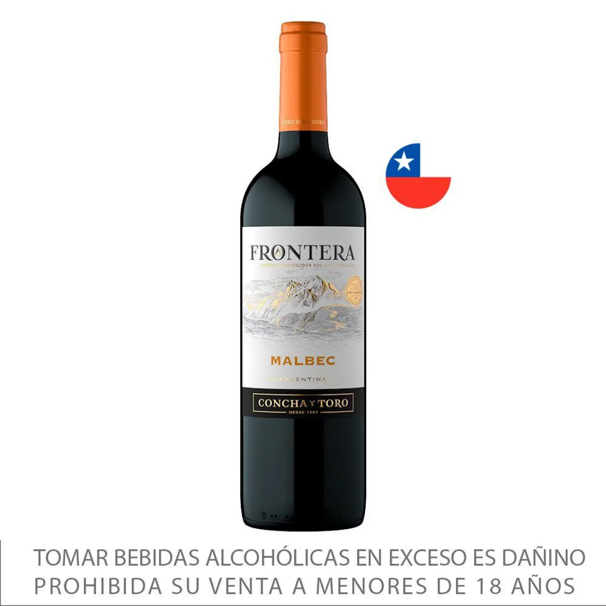FRONTERA - Vino Frontera Malbec Botella 750 mL