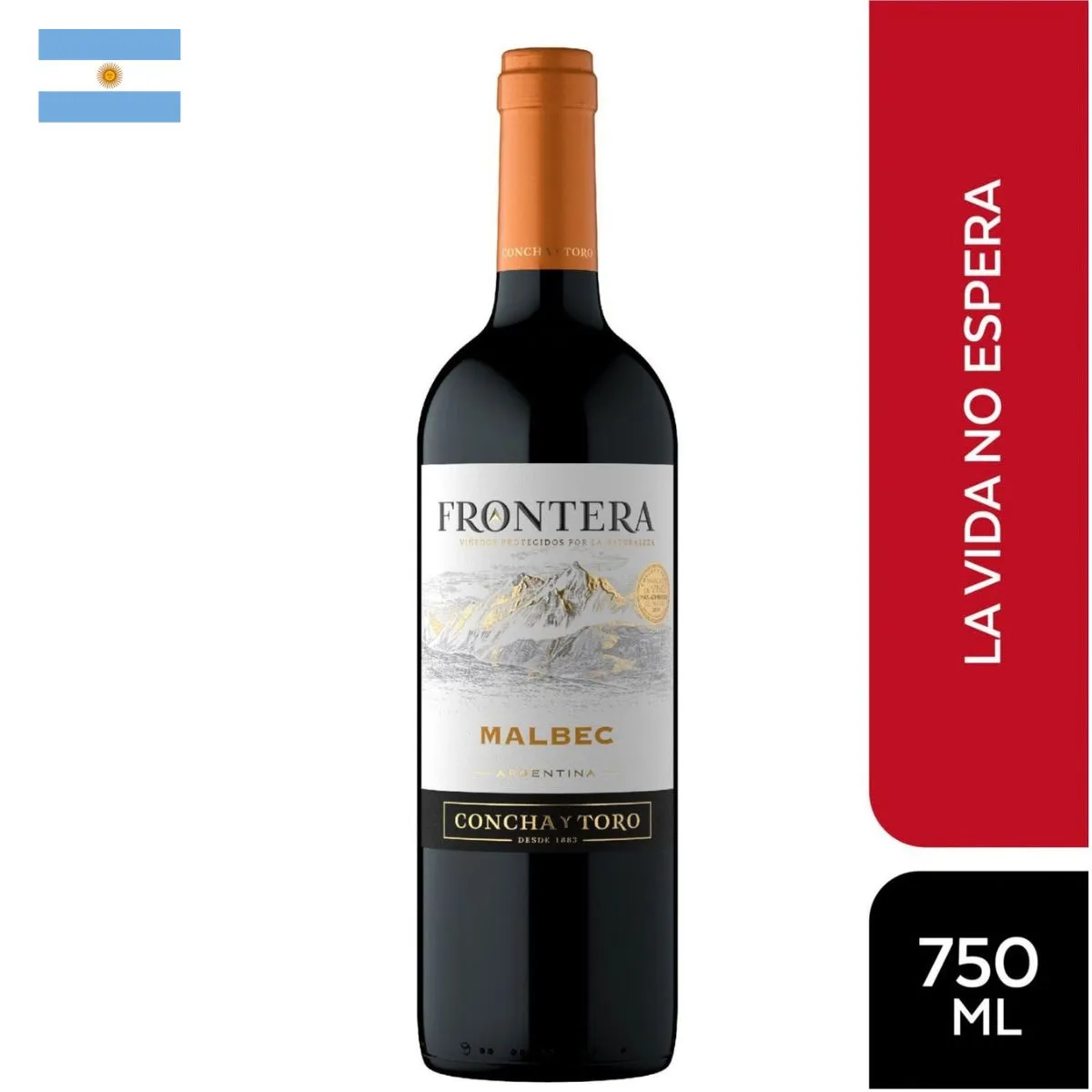FRONTERA - Vino Frontera Malbec Botella 750 mL