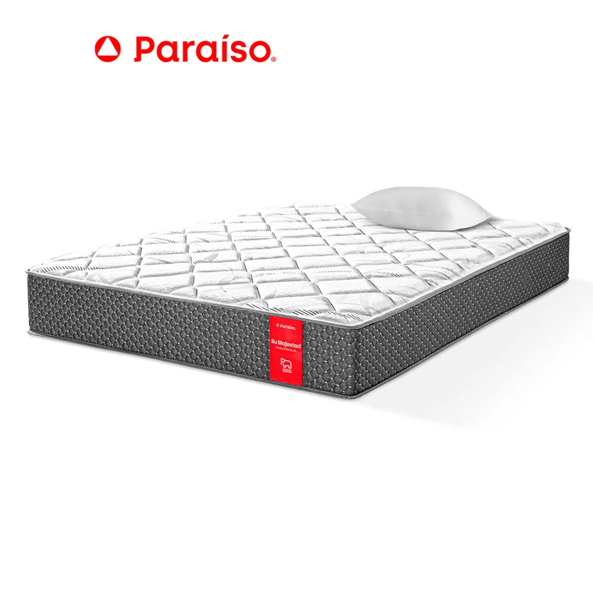 PARAISO - Colchon Su Majestad 1 Pz + 1 Alm + Prot