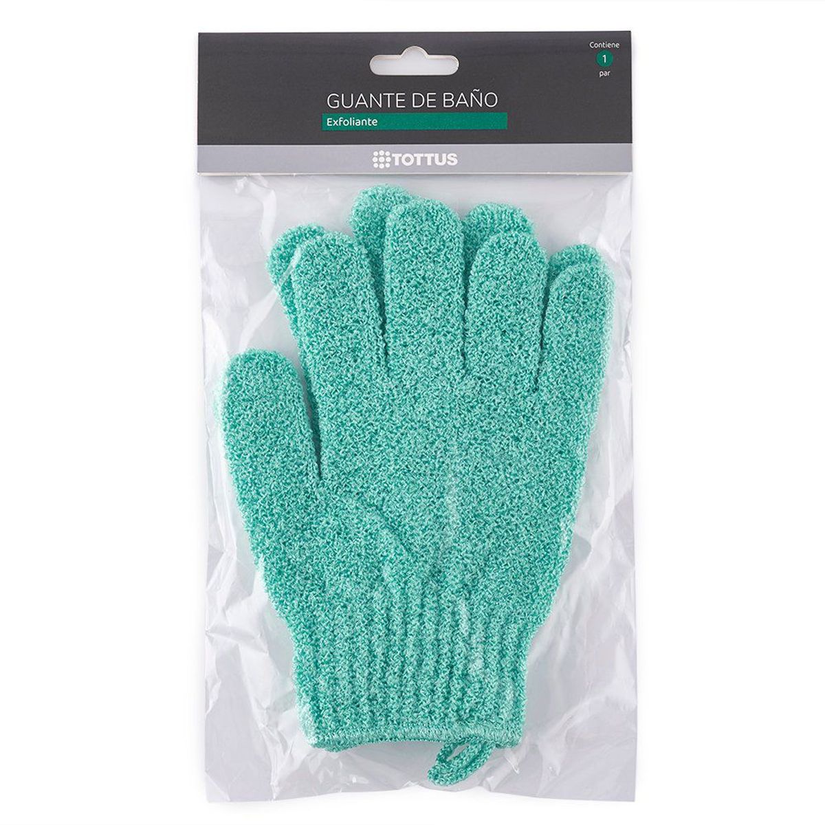 TOTTUS - Guantes de Baño Exfoliante Aqua Tottus Empaque 2 Und