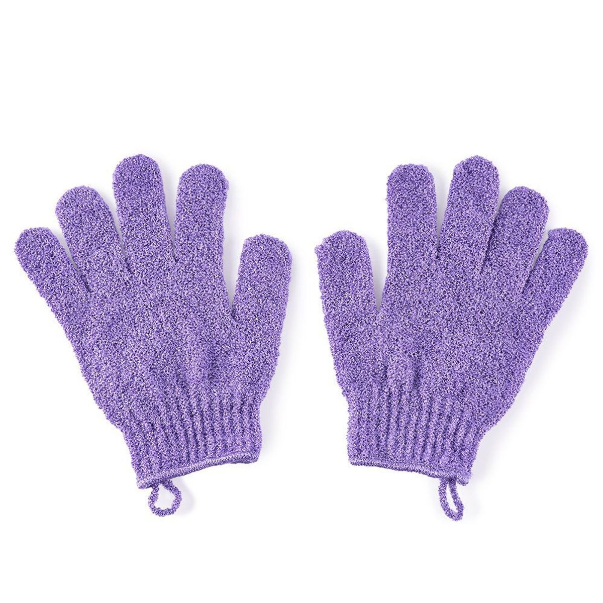 TOTTUS - Guantes de Baño Exfoliante Lila Tottus