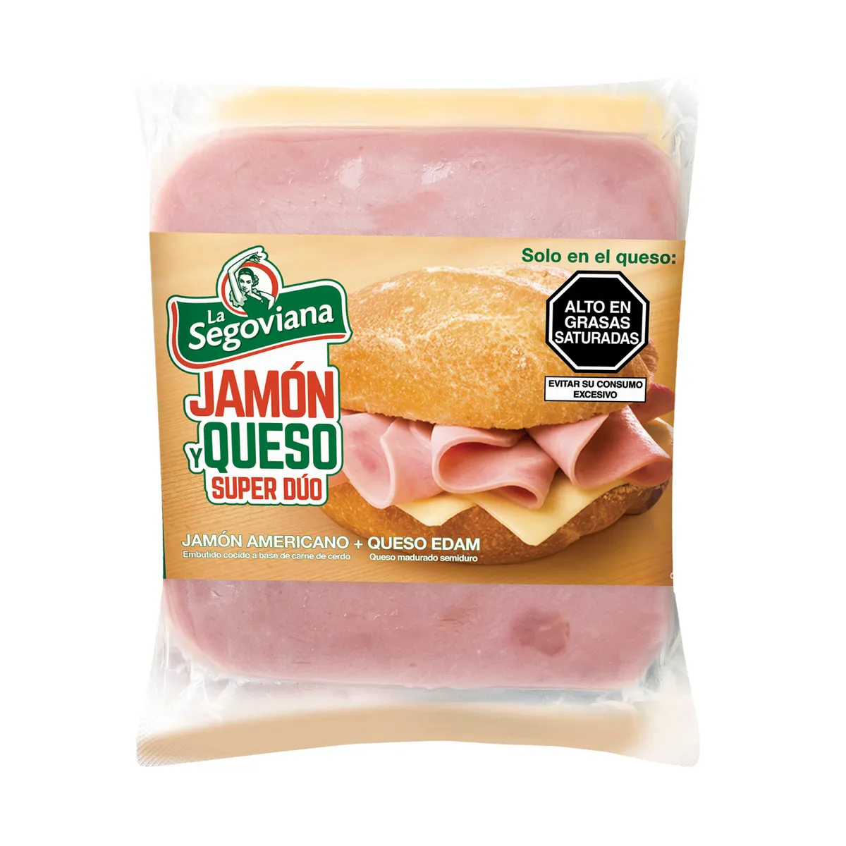 LA SEGOVIANA - Pack Jamón Americano y Queso Edam La Segoviana Empaque 360 g