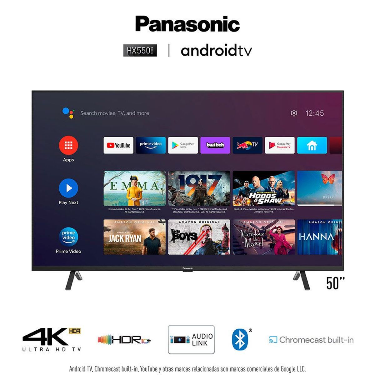 PANASONIC - PANASONIC SMART TV UHD 4K 50 TC50HX550P