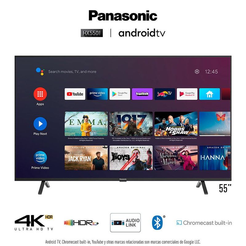 PANASONIC - PANASONIC SMART TV UHD 4K 55 TC55HX550P