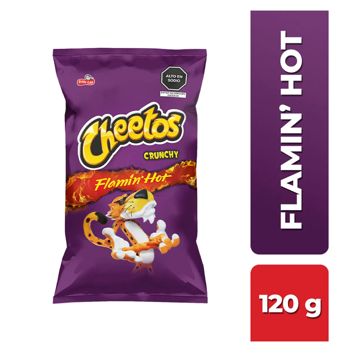 CHEETOS - Snack de Maíz Cheetos Crunchy Flamin Hot Bolsa 120 g