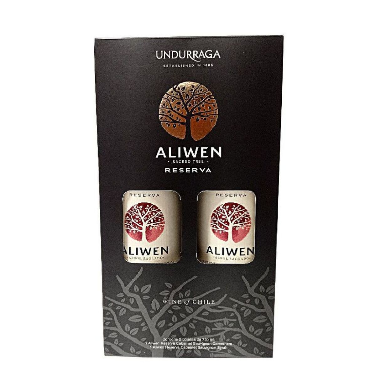 UNDURRAGA - Dos paquetes de vino tinto reserva de 750 mL