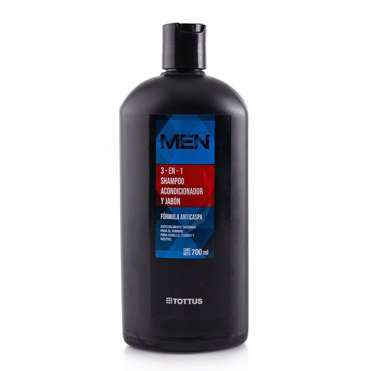 TOTTUS - Shampoo 3 en 1 Anticaspa Tottus Botella 700 mL