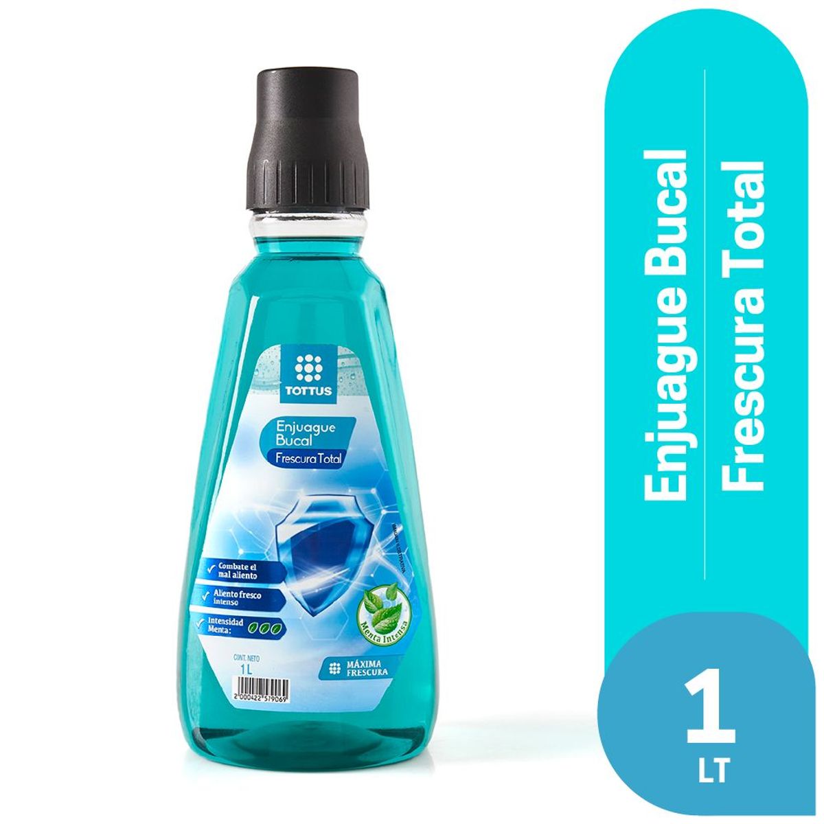 TOTTUS - Enjuage Bucal Tottus Frescura Total Envase 1 L