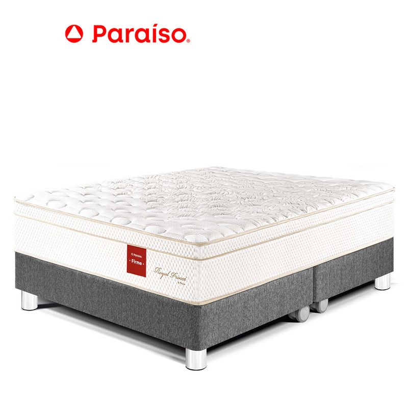 Cama Royal Prince King Acero Almohadas Viscoelásticas Tottus