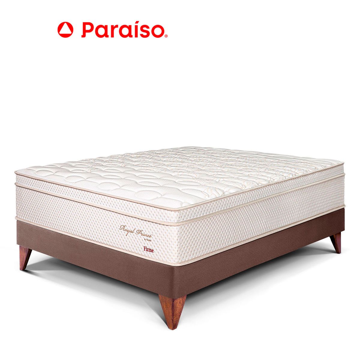 PARAISO - Cama Europea Royal Prince 1.5 Pz Chocola