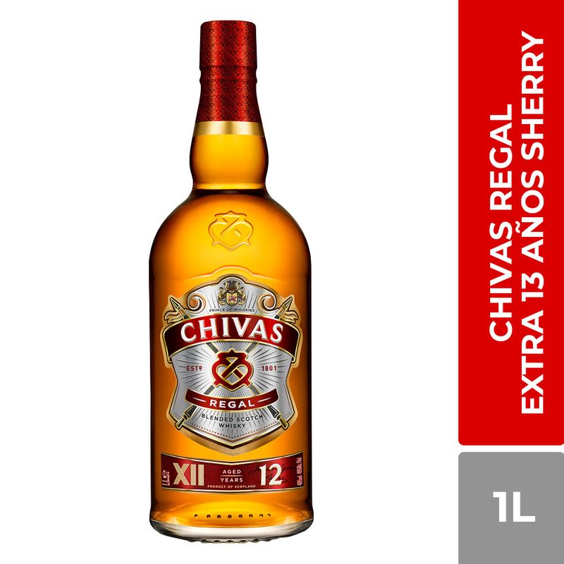 CHIVAS REGAL - Whisky Chivas Regal 12 Años 1 L