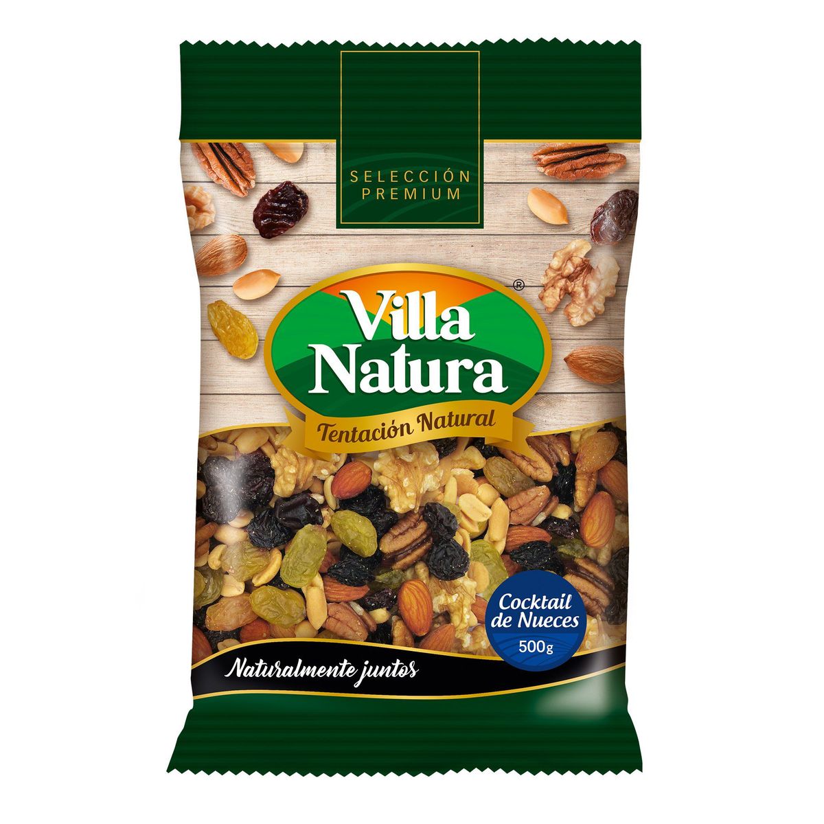 VILLA NATURA - Snack Villa Natura Cocktail de Nueces Bolsa 500 g