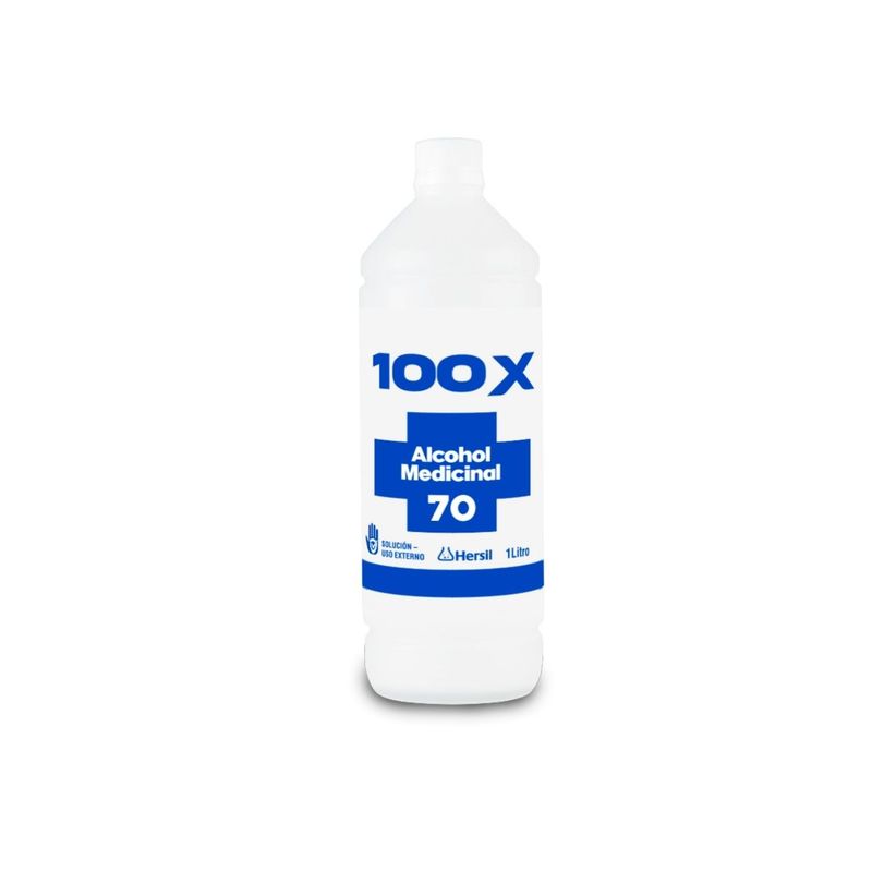100X - Alcohol Medicional Hersil 100X Envase 1 L