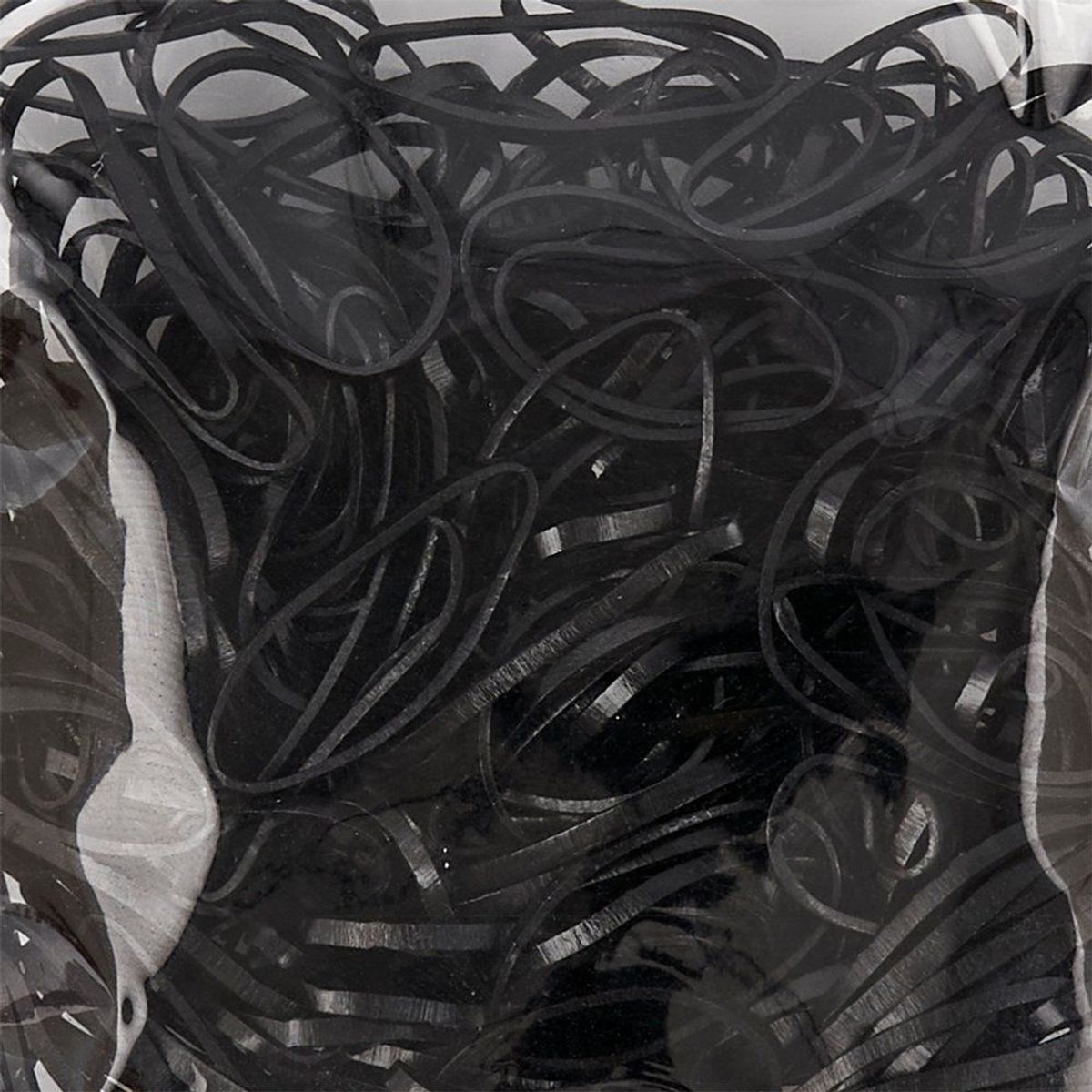 TOTTUS - Ligas Negras para Cabello Tottus Bolsa 300 Und