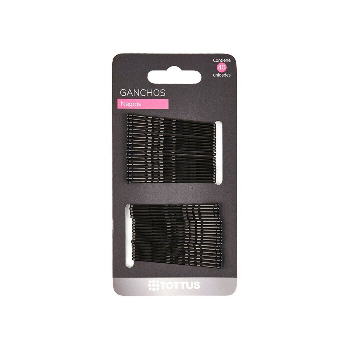 TOTTUS - Ganchos Horquilla Negros Tottus Empaque 40 Und