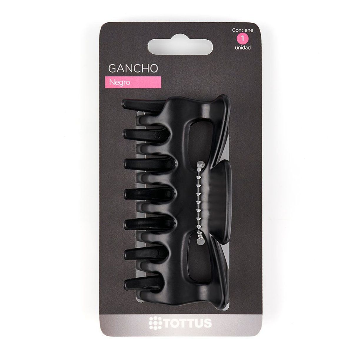 TOTTUS - Gancho Grande para Cabello Tottus Color Negro