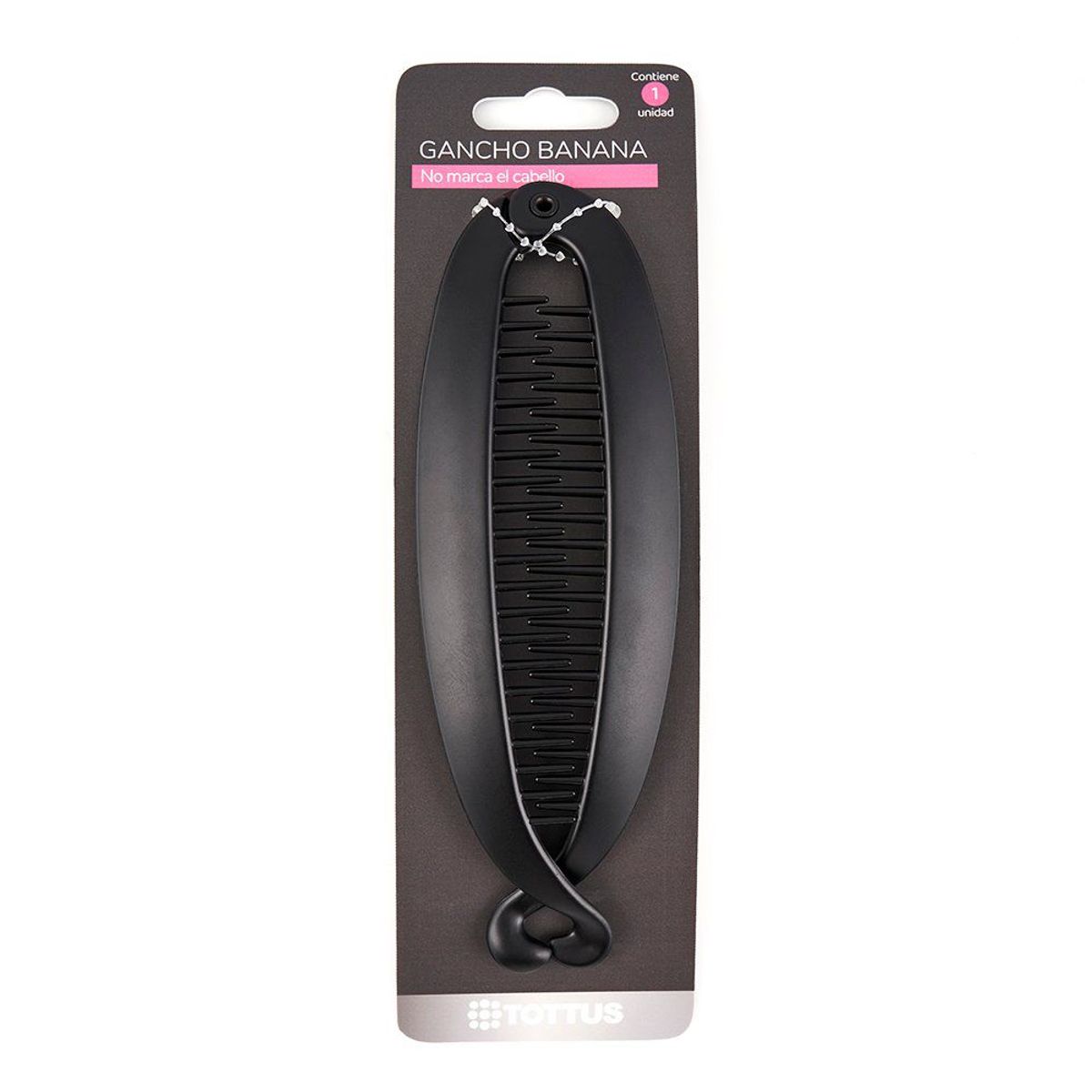 TOTTUS - Gancho Banana para Cabello Tottus Negro