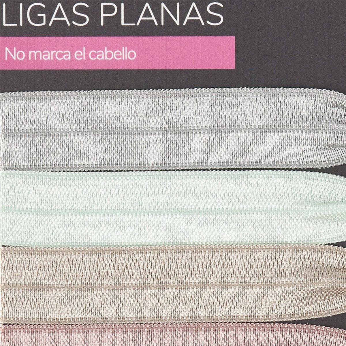 TOTTUS - Ligas Planas para Cabello Mix 1 Tottus Empaque 4 Und