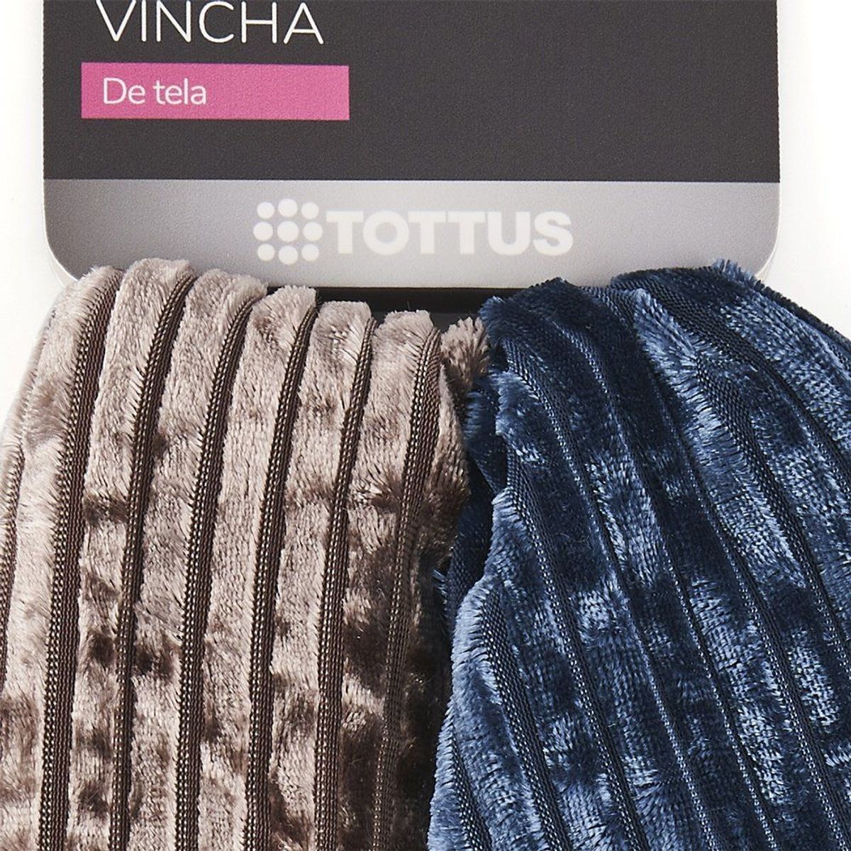 TOTTUS - Vincha Gruesa de Tela para Mujer Tottus Empaque 2 Und