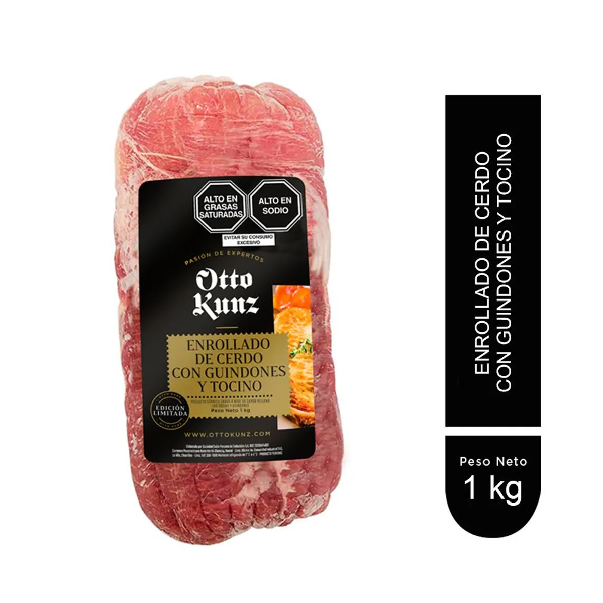 OTTO KUNZ - Enrollado de Cerdo con Guindones y Tocino Otto Kunz Empaque 1 Kg