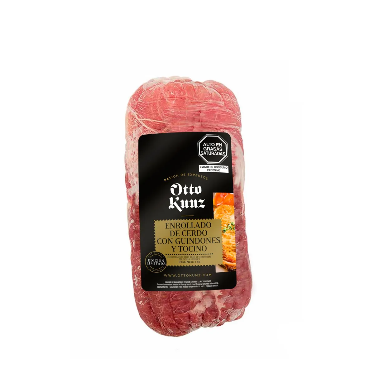 OTTO KUNZ - Enrollado de Cerdo con Guindones y Tocino Otto Kunz Empaque 1 Kg