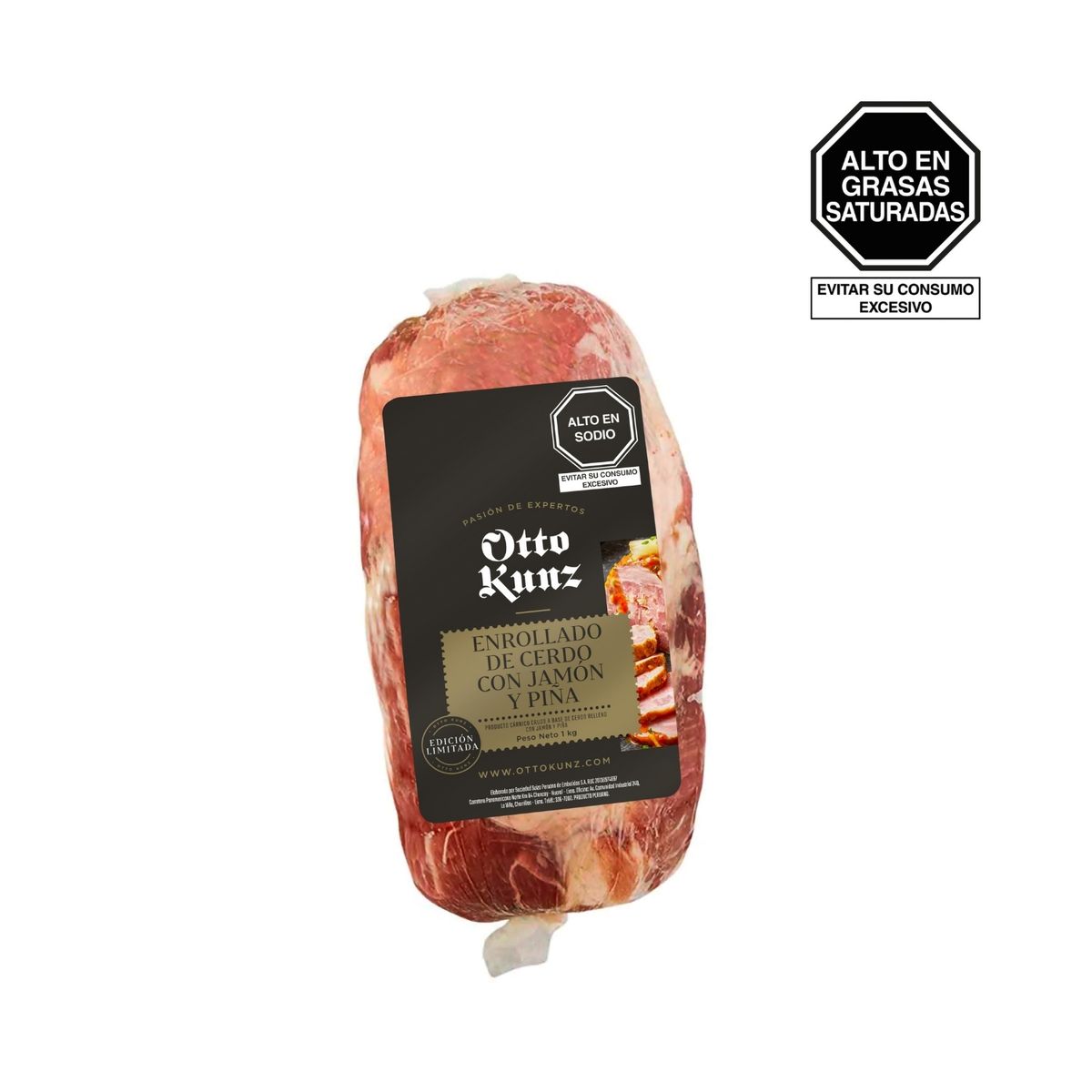 OTTO KUNZ - Enrollado de Cerdo con Jamón y Piña Otto Kunz Empaque 1 Kg