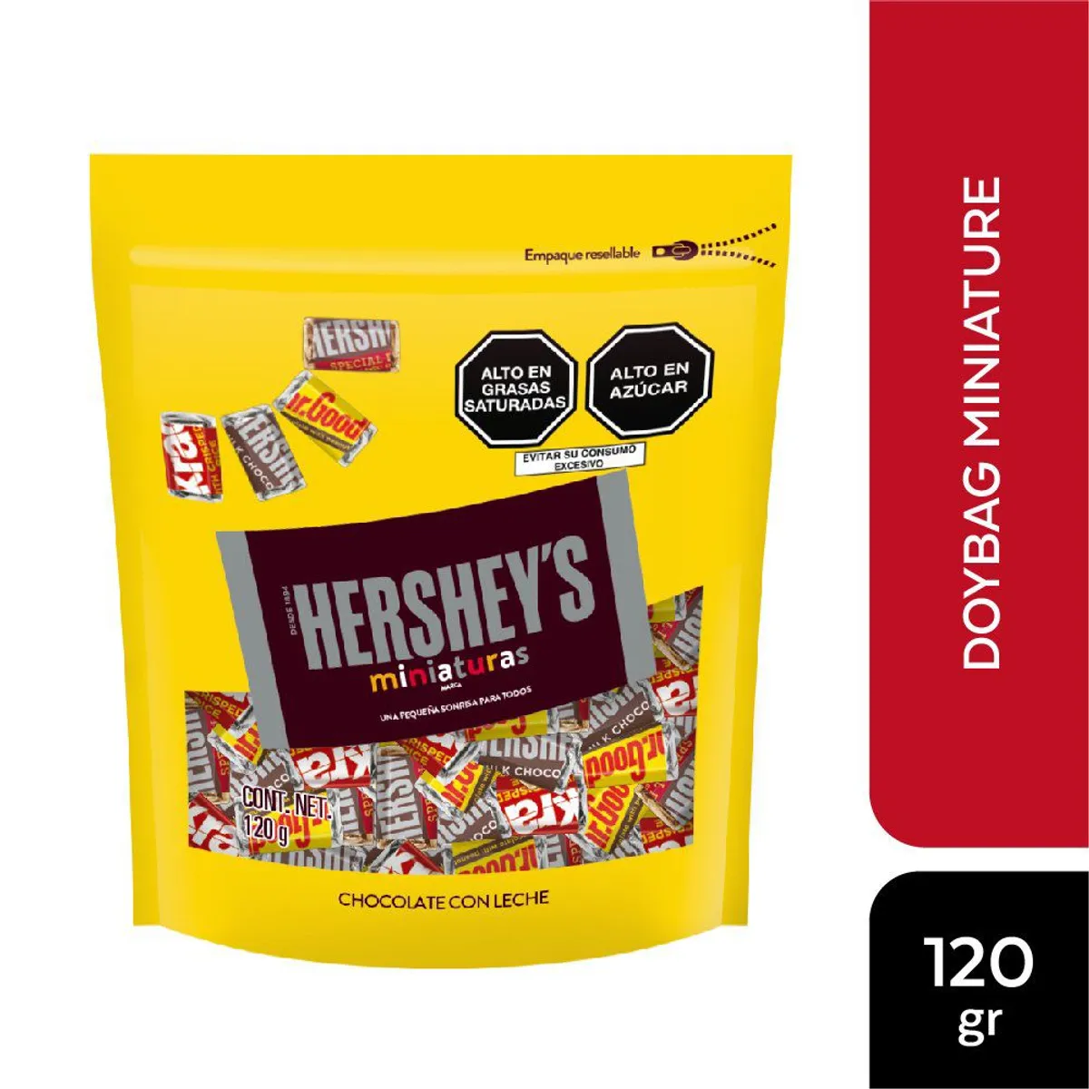 HERSHEYS - Chocolate con Leche Hersheys Miniaturas Empaque 120 g