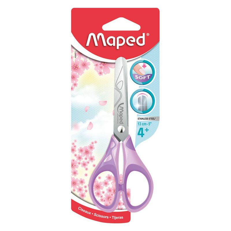 MAPED - Tijera Maped de 13 cm Escolar Color Pastel