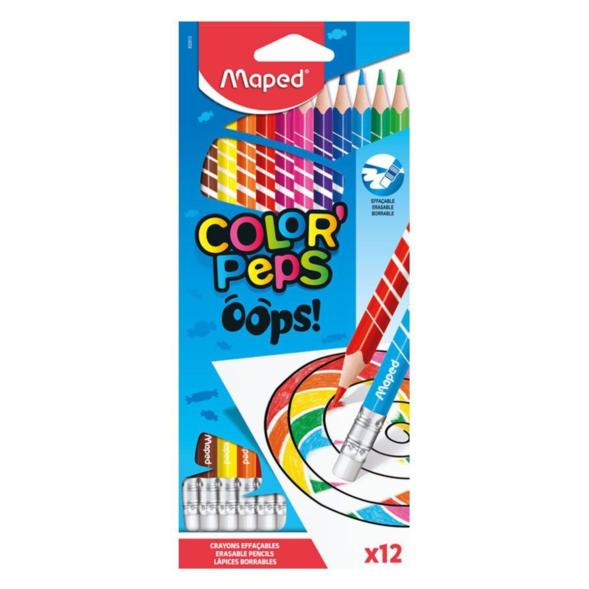 MAPED - Colores Borrables Maped Color Peps Caja 12 Und