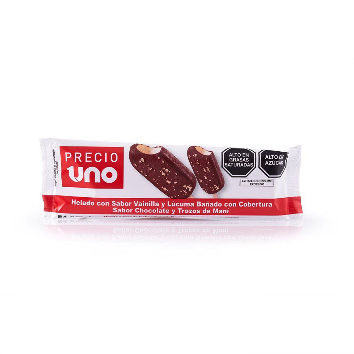 PRECIO UNO - Helado Vainilla Lucuma Cobertura Choco Mani