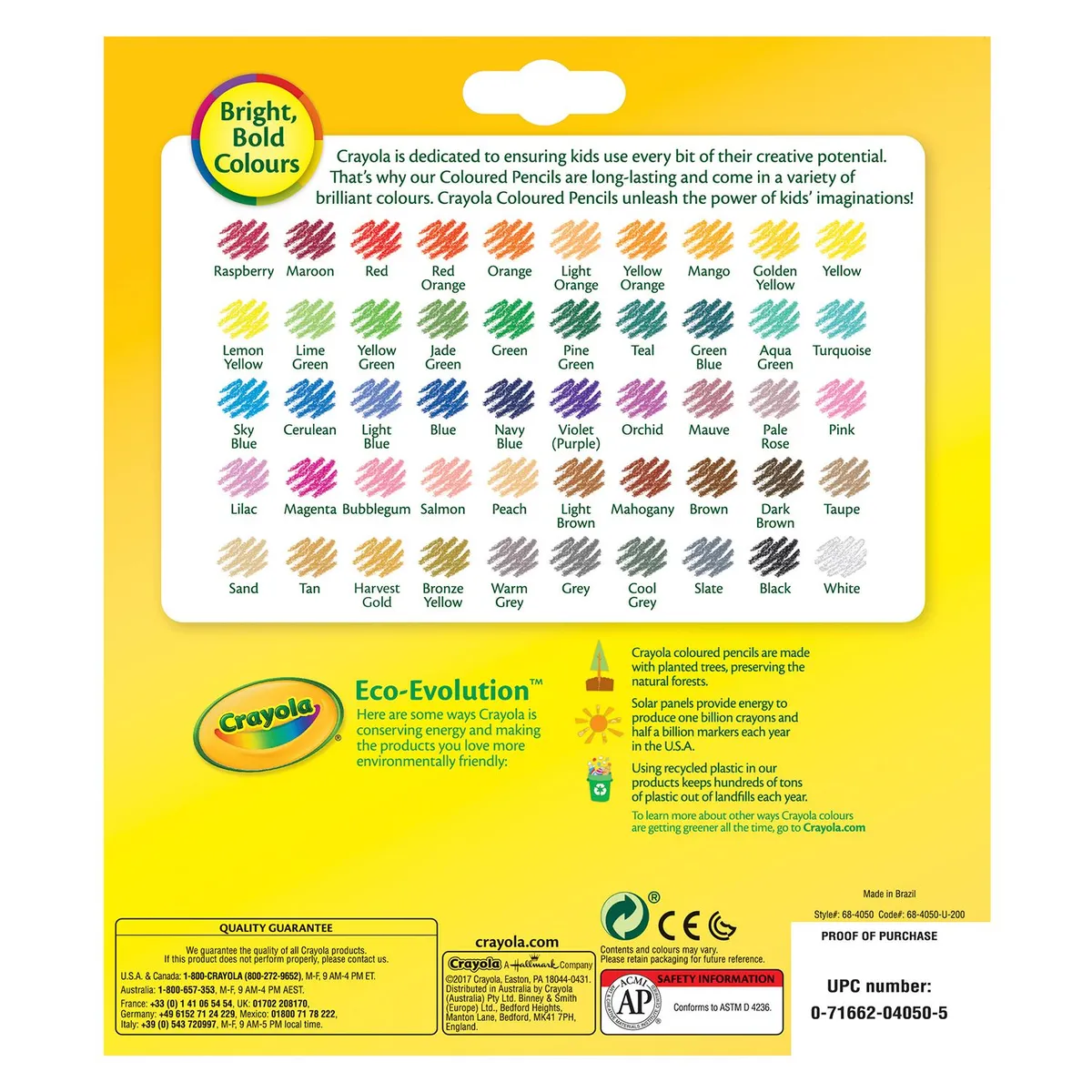 CRAYOLA - CRAYOLA COLORES LARGOS 50UN