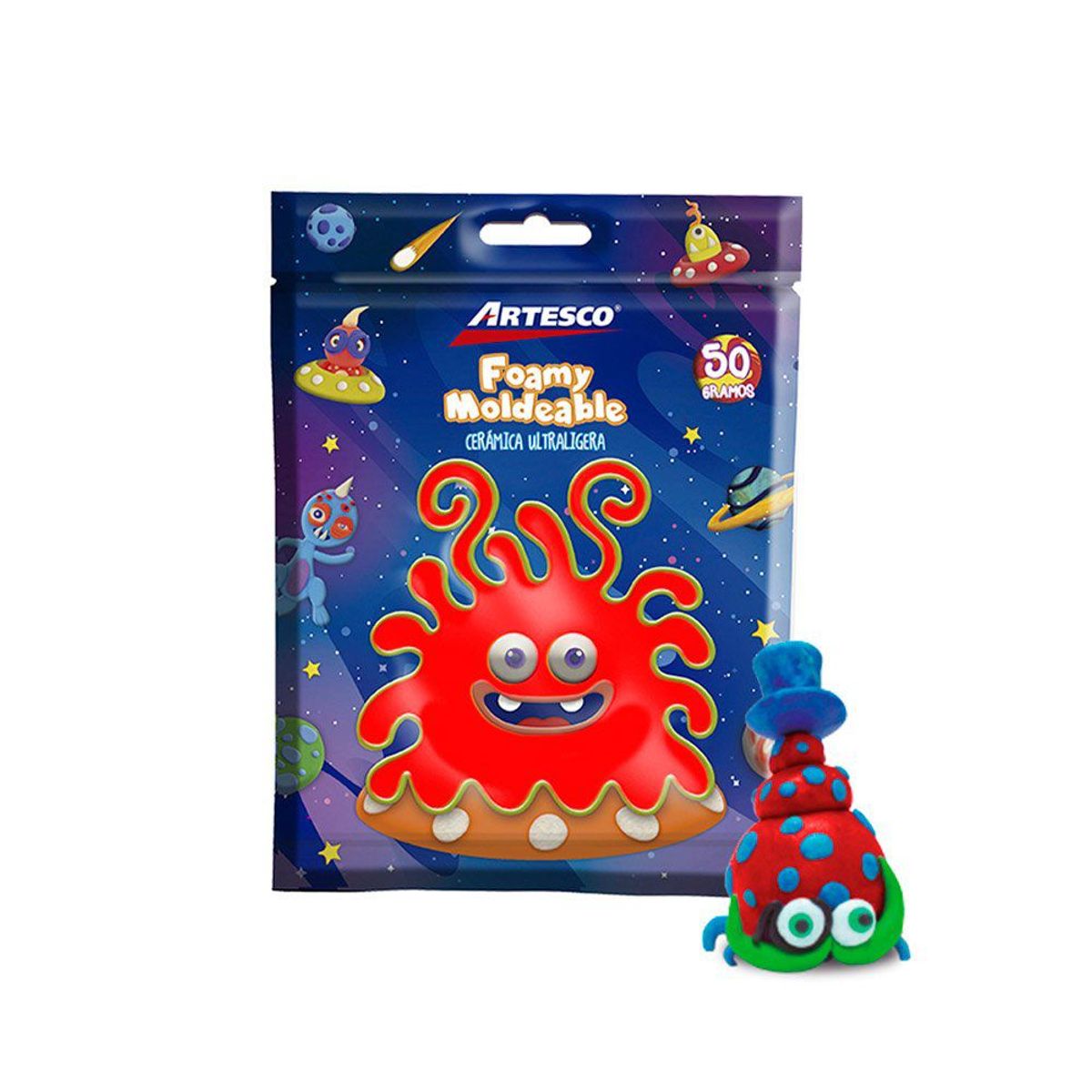 ARTESCO - Cerámica Artesco Ultraligera Rojo Bolsa 50 g